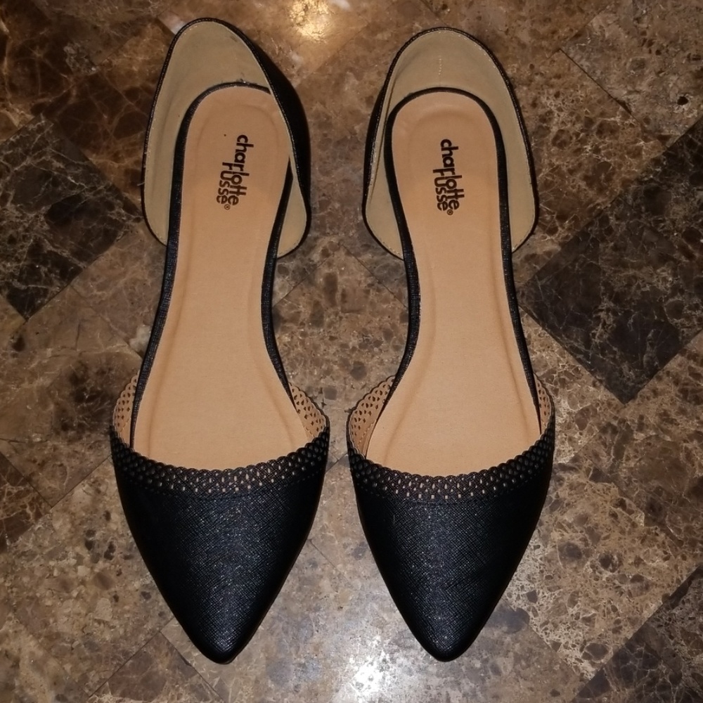 Charlotte Russe Point Toe Flats
